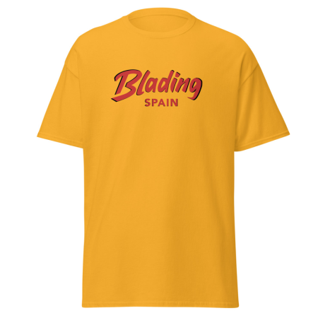 Blading Spain - Gold/Cardinal Red Unisex classic tee image