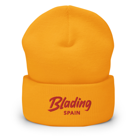 Blading Spain - Gold/Red Cuffed Beanie image