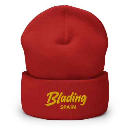 Blading Spain - Red/Gold Cuffed Beanie image