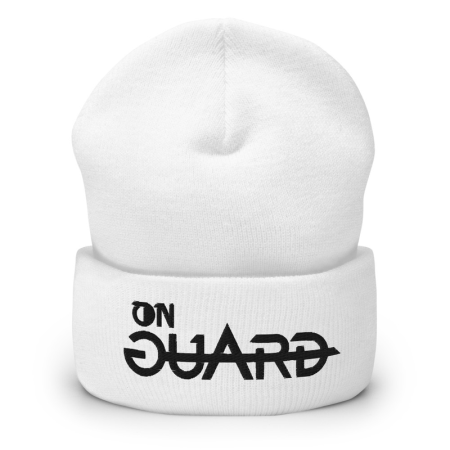 On Guard - White Cuffed Beanie image