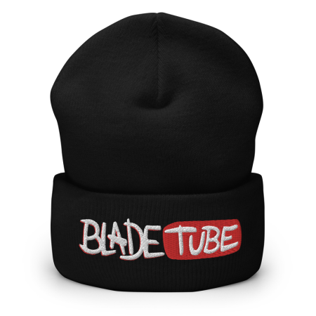 BladeTube - Black Cuffed Beanie image