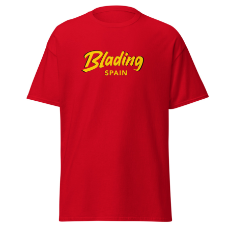 Blading Spain - Red/Gold Unisex classic tee image