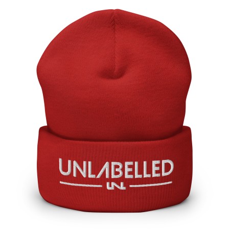 Unlabelled - Red Cuffed Beanie image