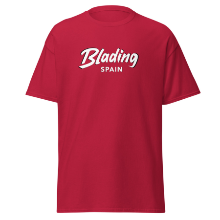 Blading Spain - Cardinal Red/White Unisex classic tee image