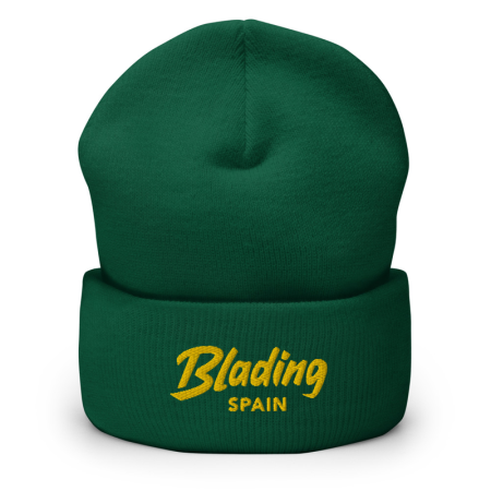 Blading Spain - Green/Gold Cuffed Beanie image