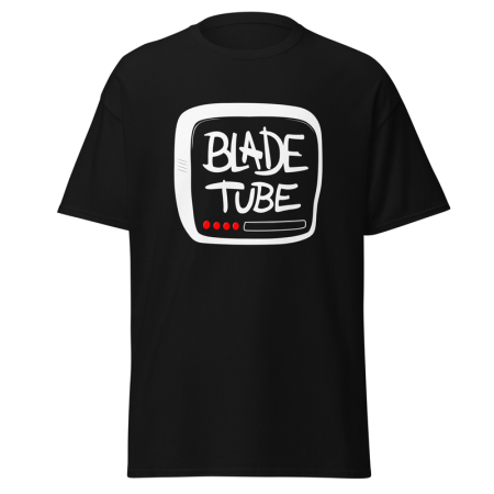 BladeTube - Men's classic Black T-shirt TV Logo image