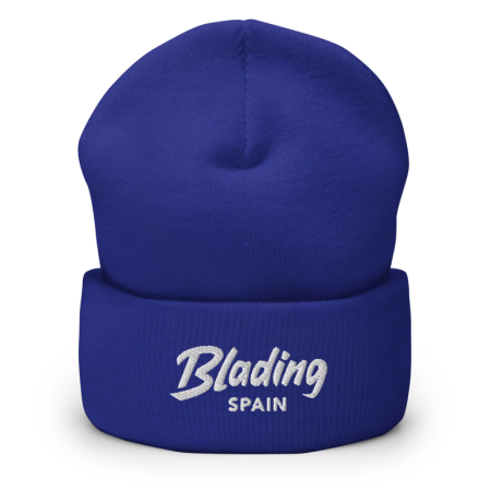 Blading Spain - Royale Blue/White Cuffed Beanie image