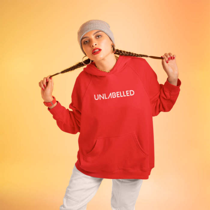 hoodie mockup of a woman in a streetwear outfit at a studio m637 scaled e1611929904441