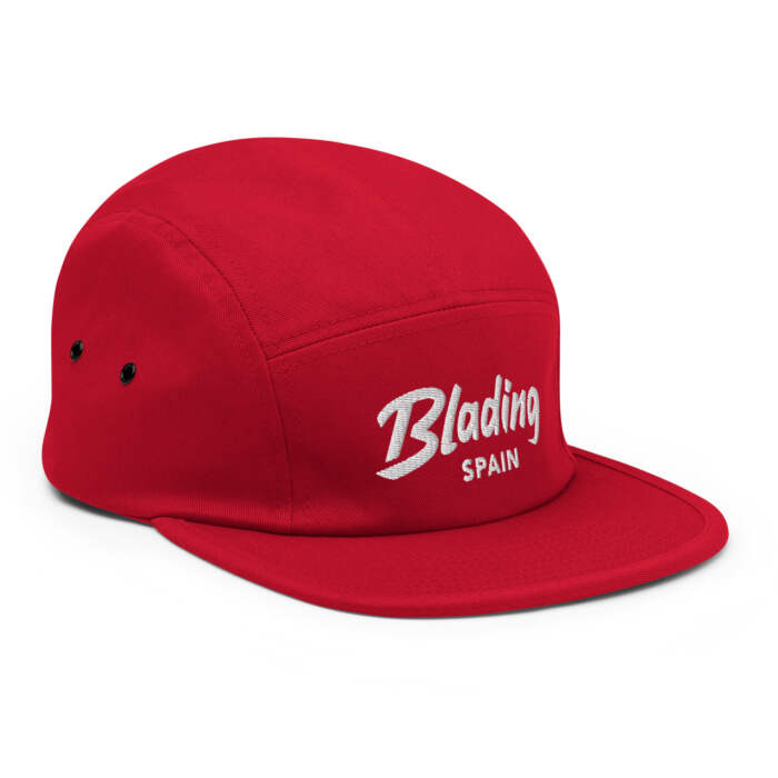 5 panel cap red right front 6515ceb500b10 scaled